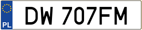Truck License Plate
